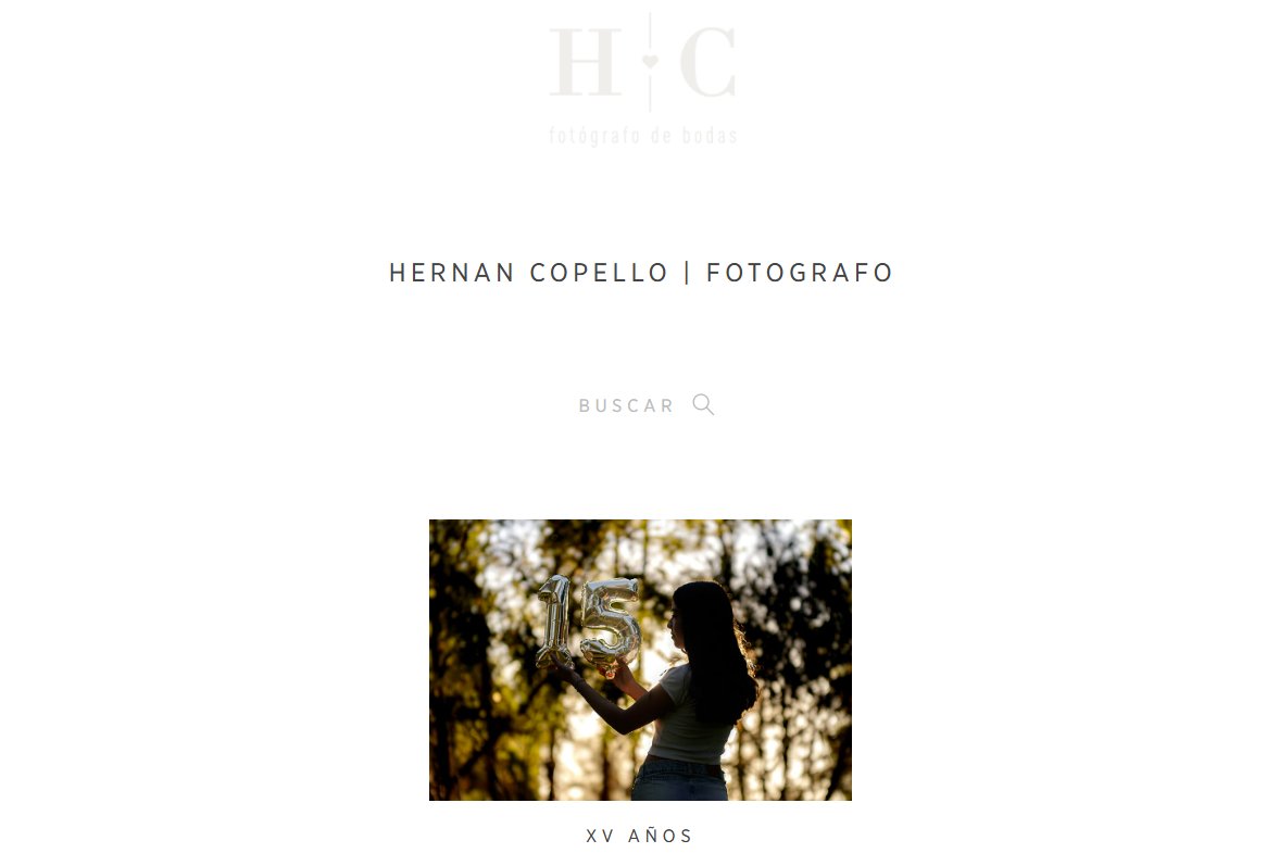 Galería web con las fotos editadas